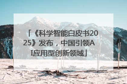 《科学智能白皮书2025》发布，中国引领AI应用型创新领域