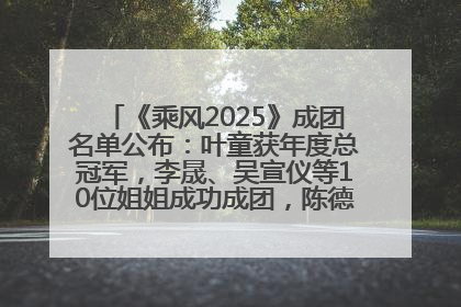 《乘风2025》成团名单公布：叶童获年度总冠军，李晟、吴宣仪等10位姐姐成功成团，陈德容获年度高光人物