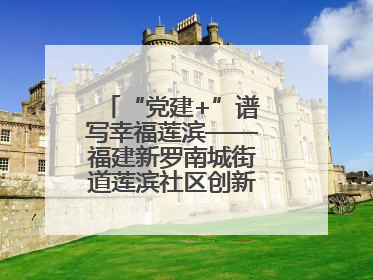 “党建+”谱写幸福莲滨——福建新罗南城街道莲滨社区创新治理模式探访