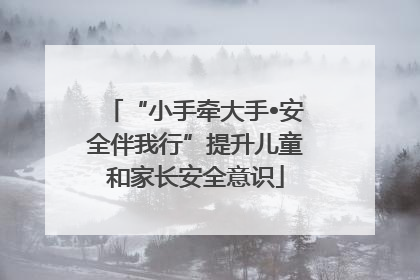 “小手牵大手•安全伴我行”提升儿童和家长安全意识