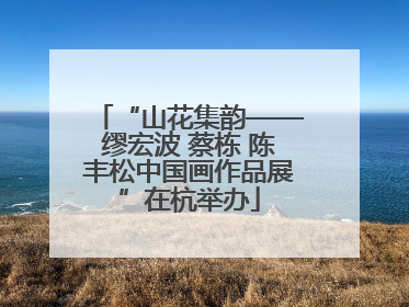 “山花集韵——缪宏波 蔡栋 陈丰松中国画作品展”在杭举办