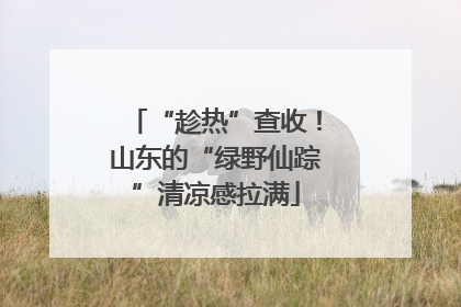 “趁热”查收！山东的“绿野仙踪”清凉感拉满