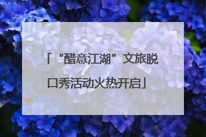 “醋意江湖”文旅脱口秀活动火热开启