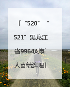 “520”“521”黑龙江省9964对新人喜结连理