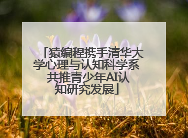 猿编程携手清华大学心理与认知科学系 共推青少年AI认知研究发展