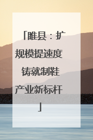 睢县：扩规模提速度 铸就制鞋产业新标杆
