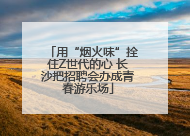 用“烟火味”拴住Z世代的心 长沙把招聘会办成青春游乐场
