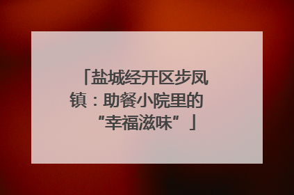 盐城经开区步凤镇：助餐小院里的“幸福滋味”
