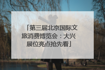 第三届北京国际文旅消费博览会：大兴展位亮点抢先看
