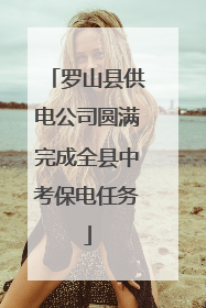 罗山县供电公司圆满完成全县中考保电任务
