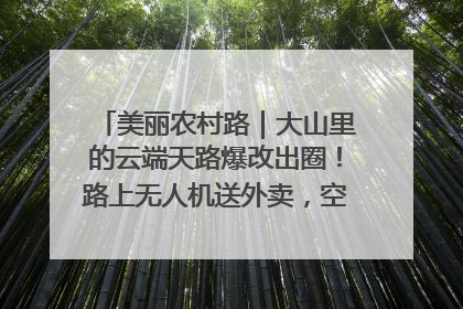 美丽农村路｜大山里的云端天路爆改出圈！路上无人机送外卖，空心村变网红村