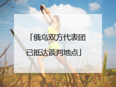 俄乌双方代表团已抵达谈判地点