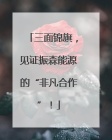三面锦旗，见证振森能源的“非凡合作”！