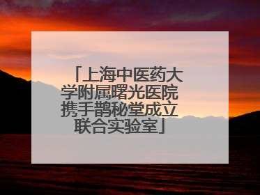 上海中医药大学附属曙光医院携手鹊秘堂成立联合实验室