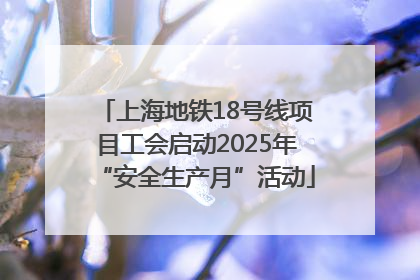 上海地铁18号线项目工会启动2025年“安全生产月”活动