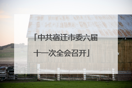 中共宿迁市委六届十一次全会召开