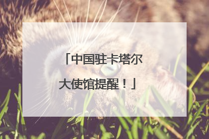 中国驻卡塔尔大使馆提醒！