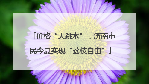 价格“大跳水”，济南市民今夏实现“荔枝自由”