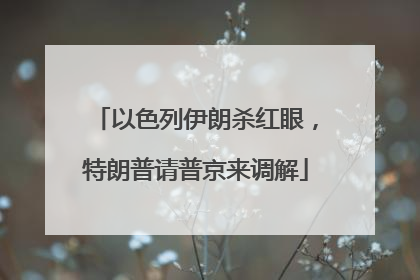 以色列伊朗杀红眼，特朗普请普京来调解