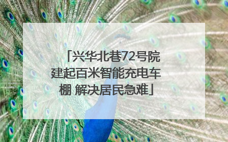 兴华北巷72号院建起百米智能充电车棚 解决居民急难