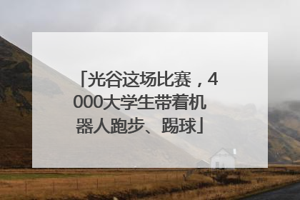 光谷这场比赛，4000大学生带着机器人跑步、踢球