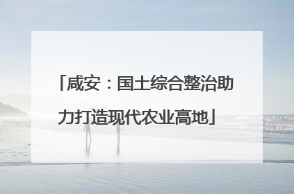 咸安：国土综合整治助力打造现代农业高地