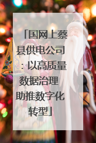 国网上蔡县供电公司：以高质量数据治理 助推数字化转型