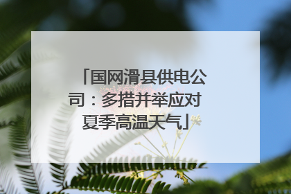 国网滑县供电公司：多措并举应对夏季高温天气