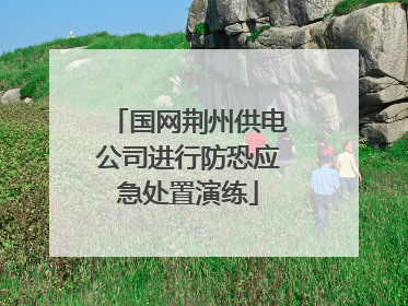 国网荆州供电公司进行防恐应急处置演练