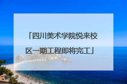 四川美术学院悦来校区一期工程即将完工
