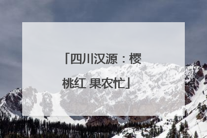 四川汉源：樱桃红 果农忙