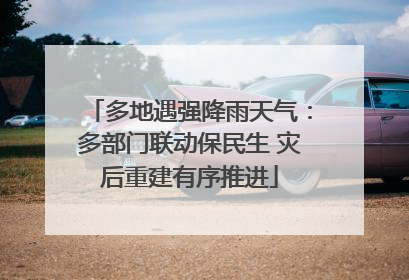 多地遇强降雨天气：多部门联动保民生 灾后重建有序推进