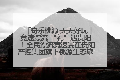 奇乐桃源·天天好玩丨竞速漂流 “礼”遇贵阳！全民漂流竞速赛在贵阳产控集团旗下桃源生态旅游度假区举行
