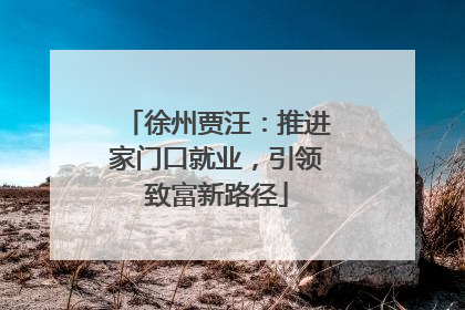 徐州贾汪：推进家门口就业，引领致富新路径