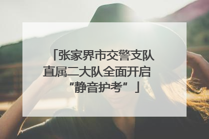 张家界市交警支队直属二大队全面开启“静音护考”