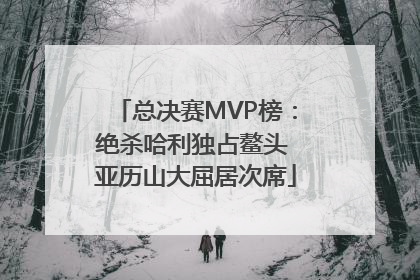 总决赛MVP榜：绝杀哈利独占鳌头 亚历山大屈居次席