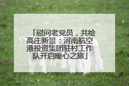 慰问老党员，共绘高庄新景：河南航空港投资集团驻村工作队开启暖心之旅