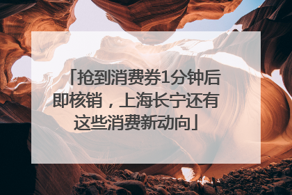 抢到消费券1分钟后即核销，上海长宁还有这些消费新动向