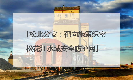 松北公安：靶向施策织密松花江水域安全防护网