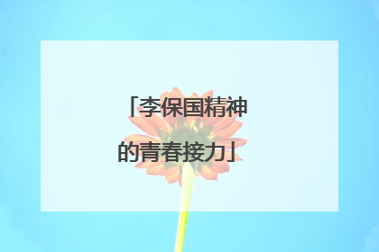 李保国精神的青春接力