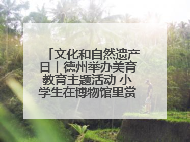 文化和自然遗产日丨德州举办美育教育主题活动 小学生在博物馆里赏文物画文物