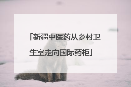 新疆中医药从乡村卫生室走向国际药柜
