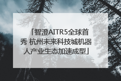 智澄AITR5全球首秀 杭州未来科技城机器人产业生态加速成型
