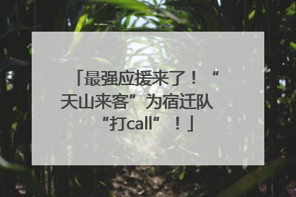 最强应援来了！“天山来客”为宿迁队“打call”！