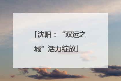 沈阳：“双运之城”活力绽放