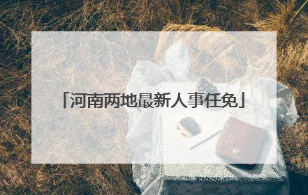 河南两地最新人事任免