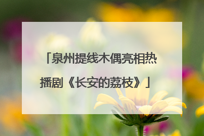 泉州提线木偶亮相热播剧《长安的荔枝》