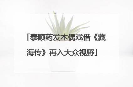 泰顺药发木偶戏借《藏海传》再入大众视野