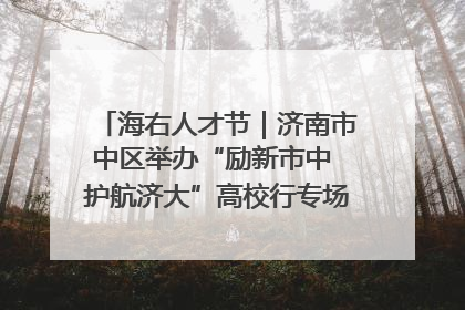 海右人才节｜济南市中区举办“励新市中 护航济大”高校行专场活动暨“青年人才 乐享市中”品牌推介会