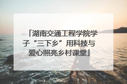 湖南交通工程学院学子“三下乡”用科技与爱心照亮乡村课堂